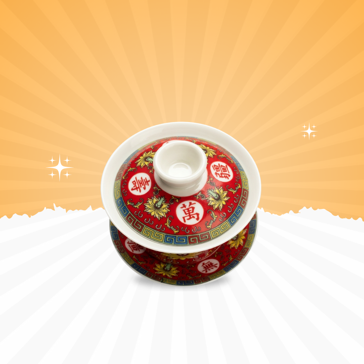 Premium Red Ceramic Pickle Jar with Lid & Plate