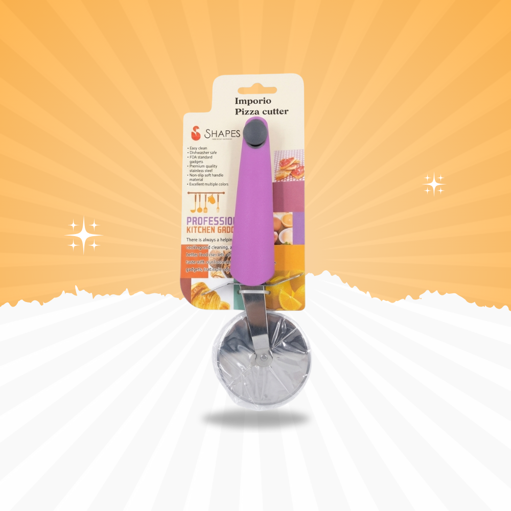Premium Pizza Cutter Wheel – Stainless Steel Blade with Comfortable Grip | Baniyabudgetstore