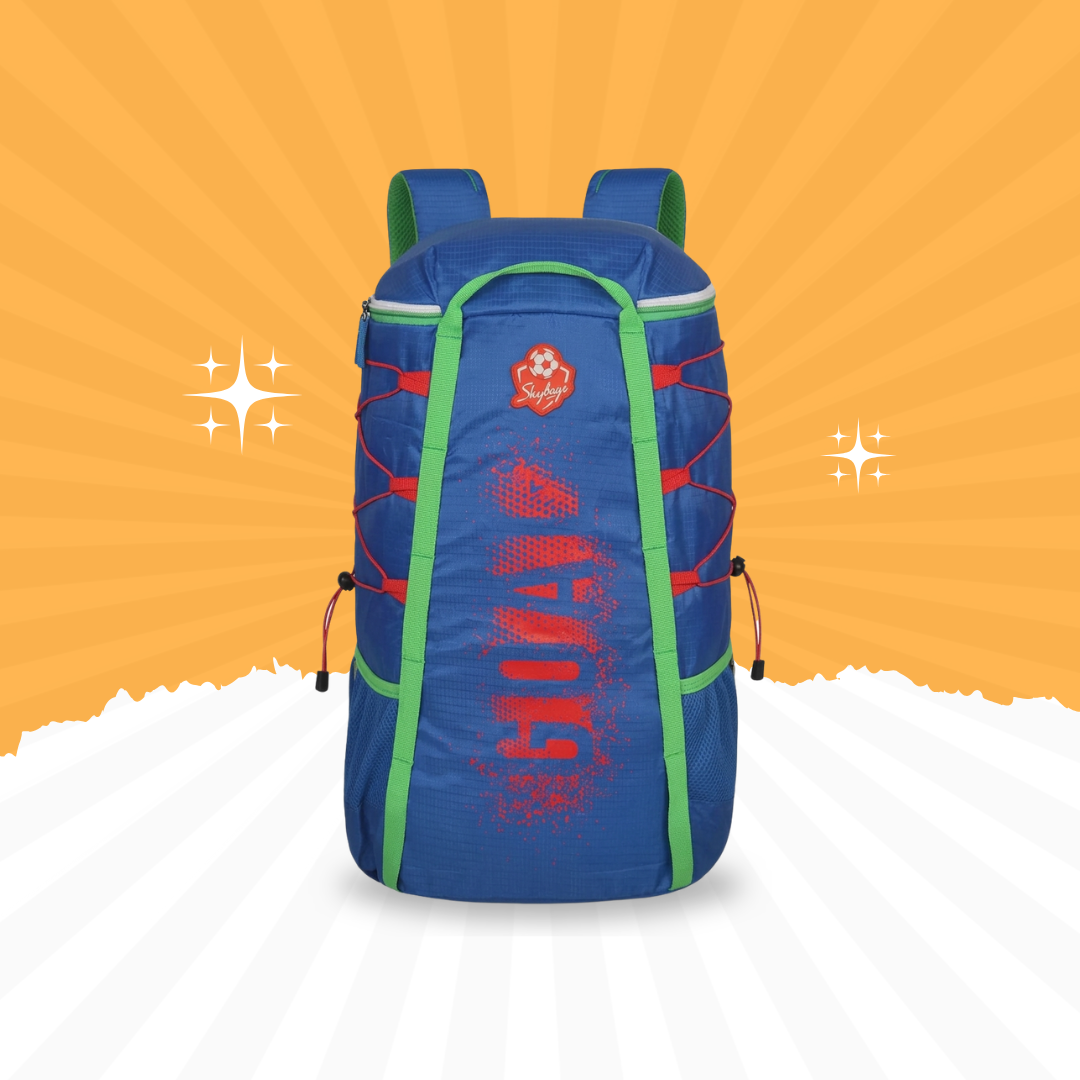 Premium Multi-Purpose Sports Backpack – Lightweight School, Travel & Trekking Bag | Blue & Green