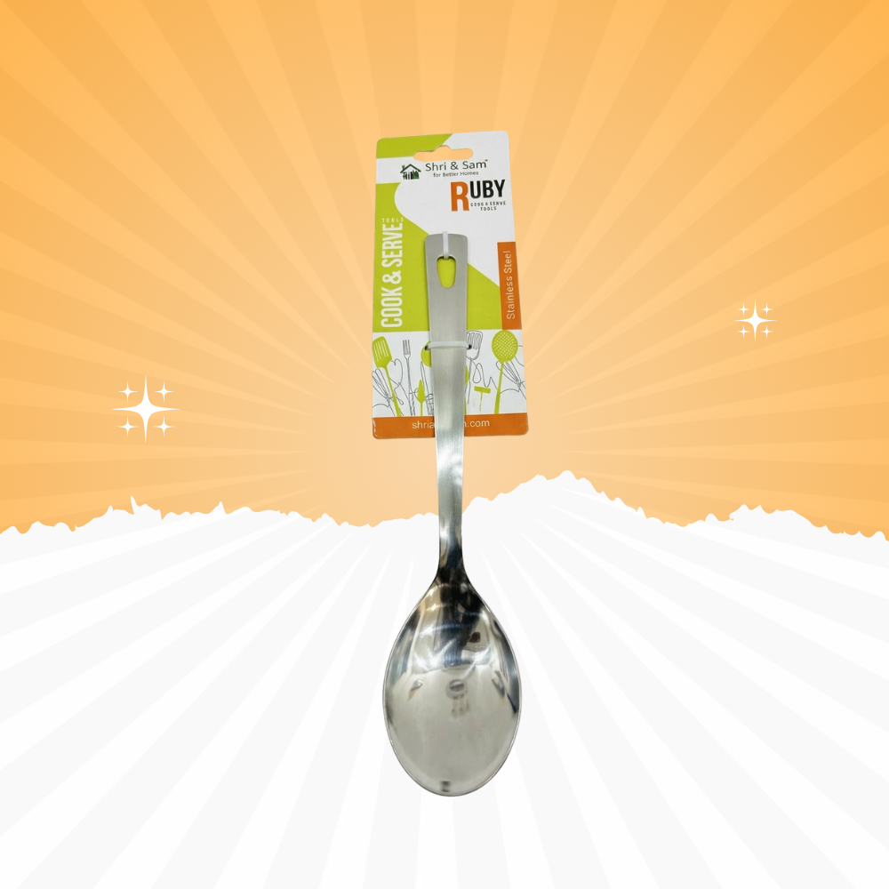 Stainless Steel Serving Spoon – Heavy Duty Cooking & Serving Spoon | Baniyabudgetstore