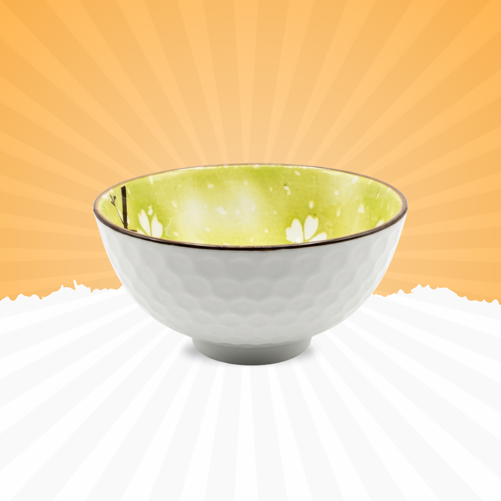 Elegant Green Inner Ceramic Bowl – Premium Finish | Baniyabudgetstore Exclusive