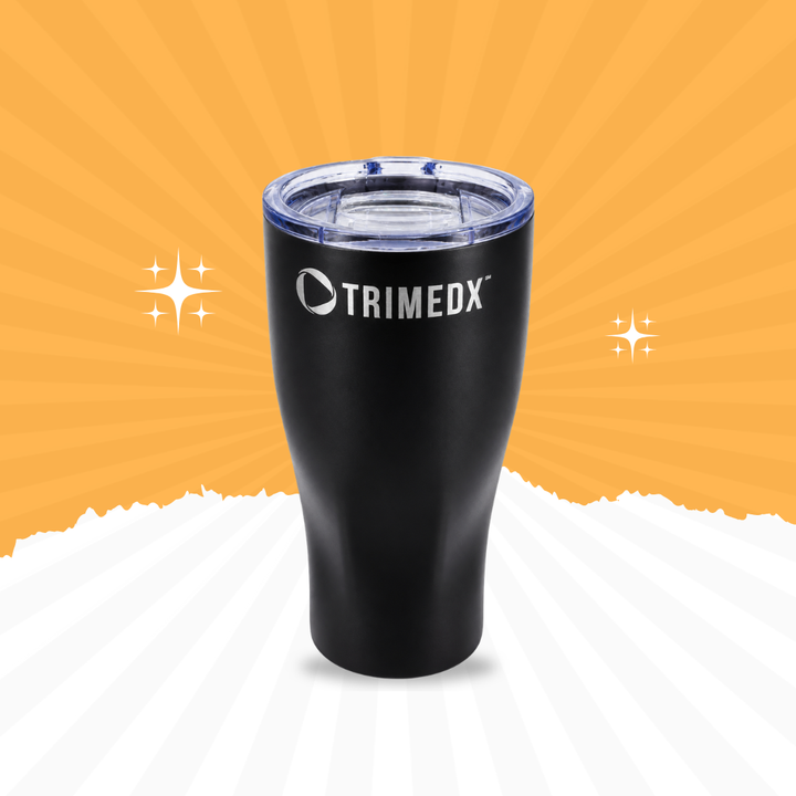 Premium Stainless Steel Vacuum Insulated Tumbler – Hot & Cold Travel Mug with Lid | Matte Black