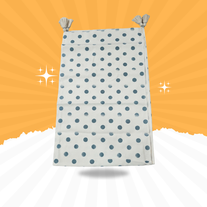 Elegant Polka Dot Table Runner with Tassels | Modern Dining Table Decor | 12×90 Inches