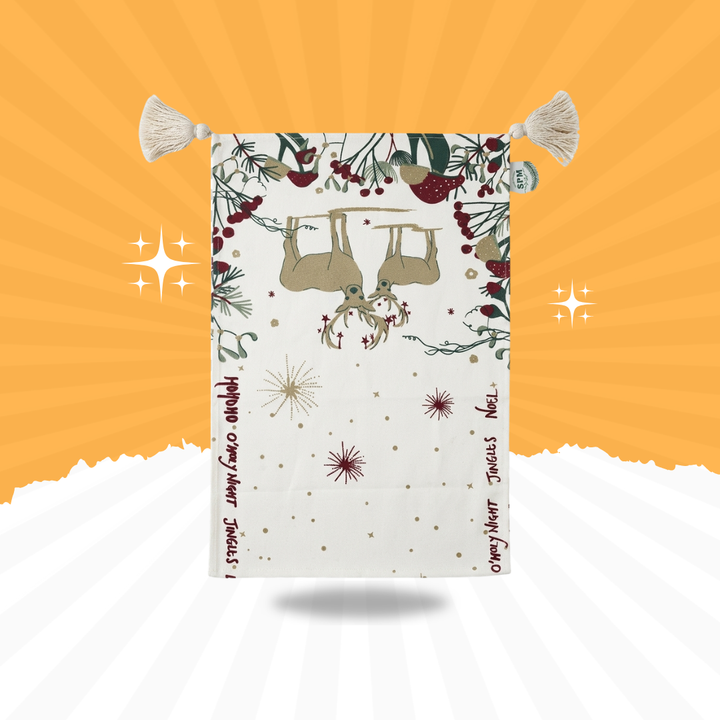 Premium Christmas Reindeer Table Runner | Festive Dining Table Decor | 12×90 Inches