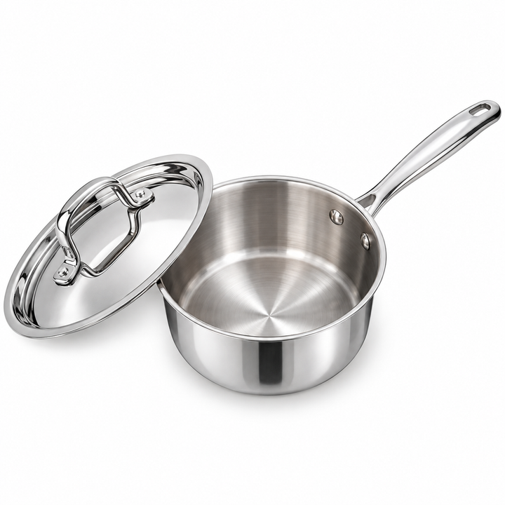 Tri-Ply Saucepan with SS Lid – 1.4 Litre. 2.5MM  (16 cm) Savya Home