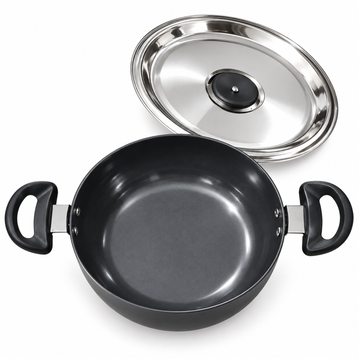 Deep Kadai – 2.1 Litre (22 cm)  3MM  ( Savya Home )
