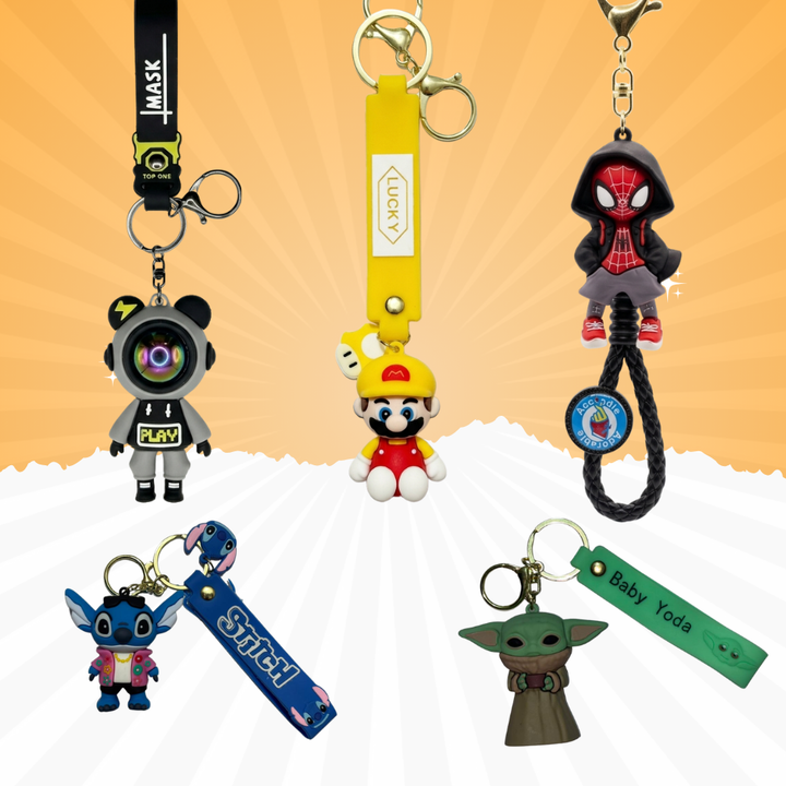 5 Keychains Combo – More Style, Less Price!